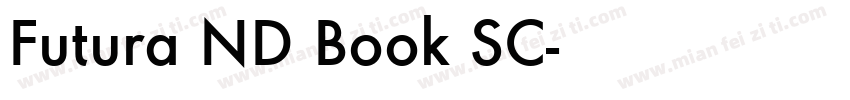 Futura ND Book SC字体转换